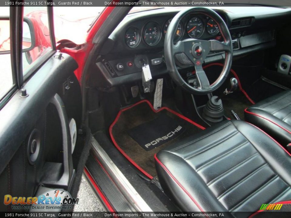Black Interior - 1981 Porsche 911 SC Targa Photo #13