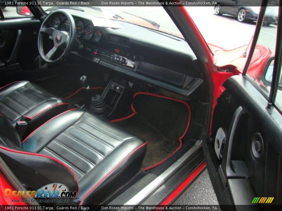 Black Interior - 1981 Porsche 911 SC Targa Photo #17