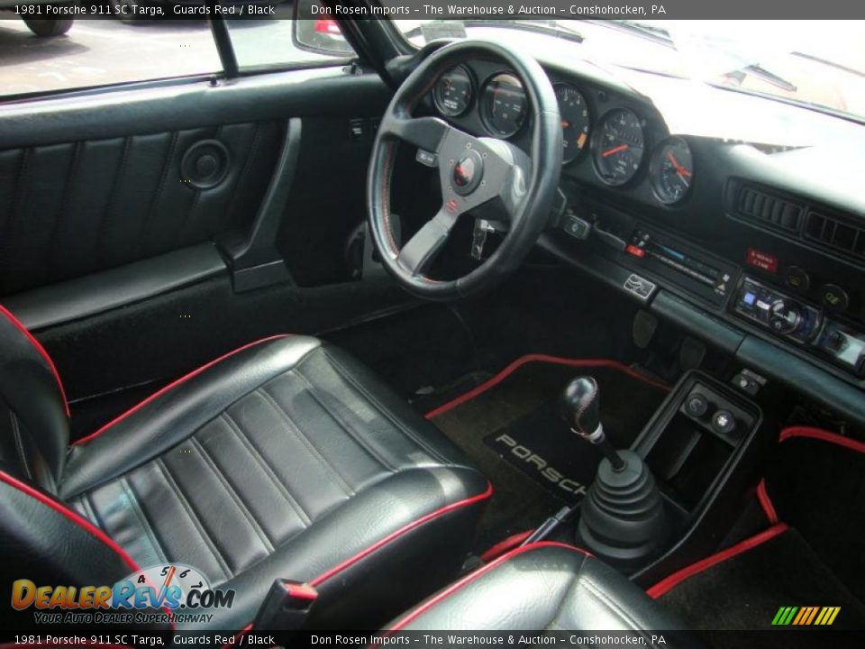 Black Interior - 1981 Porsche 911 SC Targa Photo #18