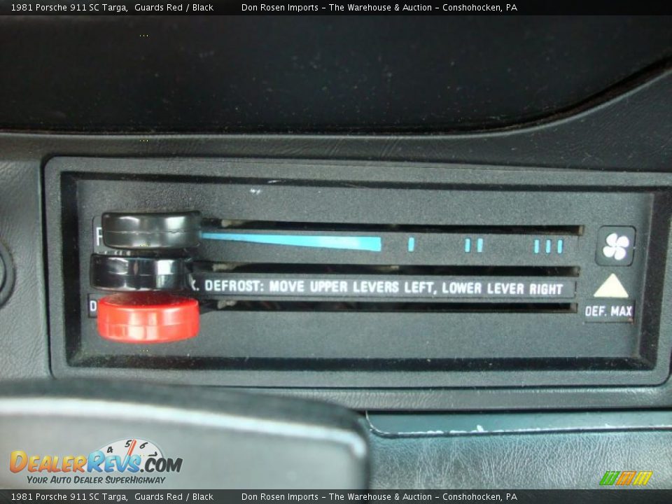 Controls of 1981 Porsche 911 SC Targa Photo #34