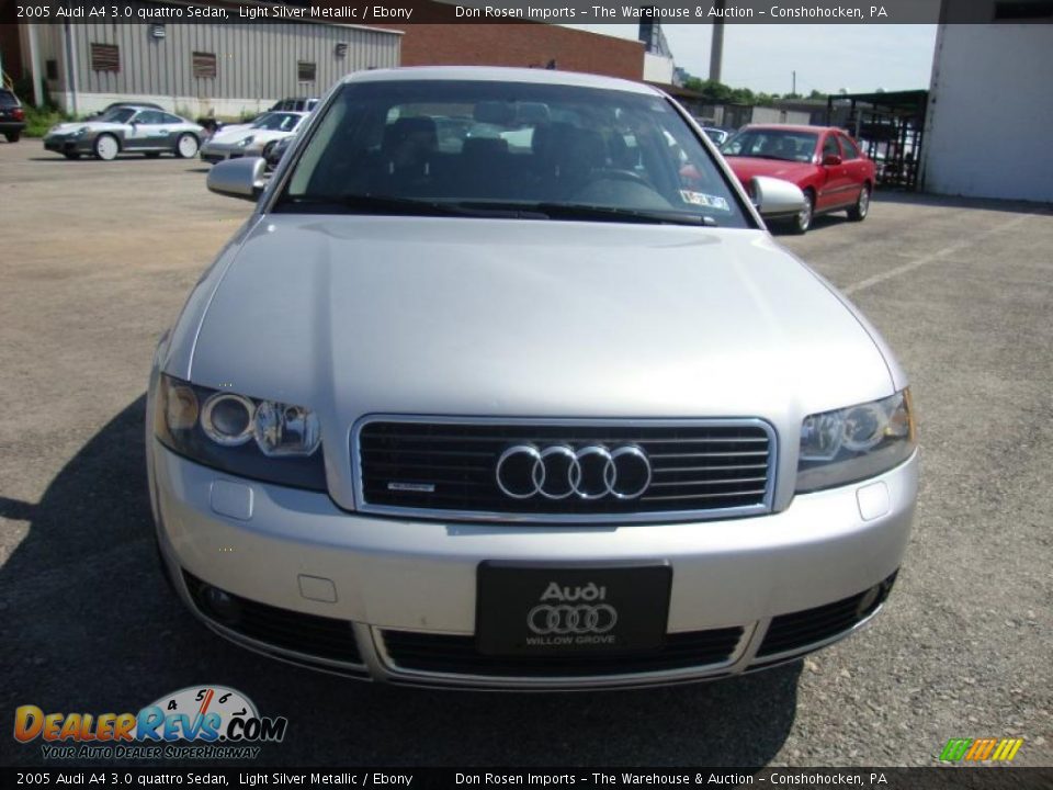 2005 Audi A4 3.0 quattro Sedan Light Silver Metallic / Ebony Photo #3