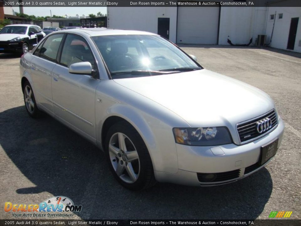 2005 Audi A4 3.0 quattro Sedan Light Silver Metallic / Ebony Photo #4