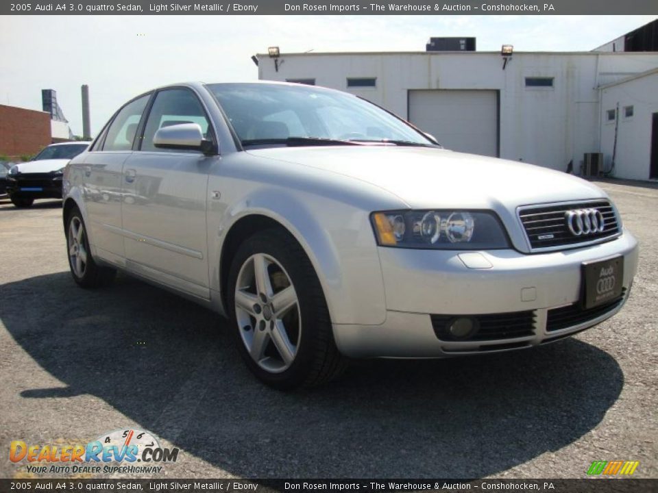 2005 Audi A4 3.0 quattro Sedan Light Silver Metallic / Ebony Photo #5