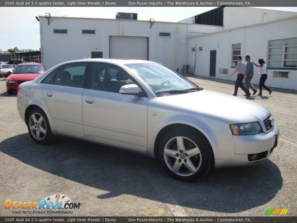 2005 Audi A4 3.0 quattro Sedan Light Silver Metallic / Ebony Photo #6
