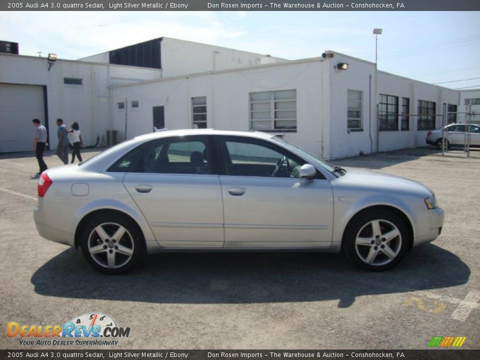 2005 Audi A4 3.0 quattro Sedan Light Silver Metallic / Ebony Photo #7