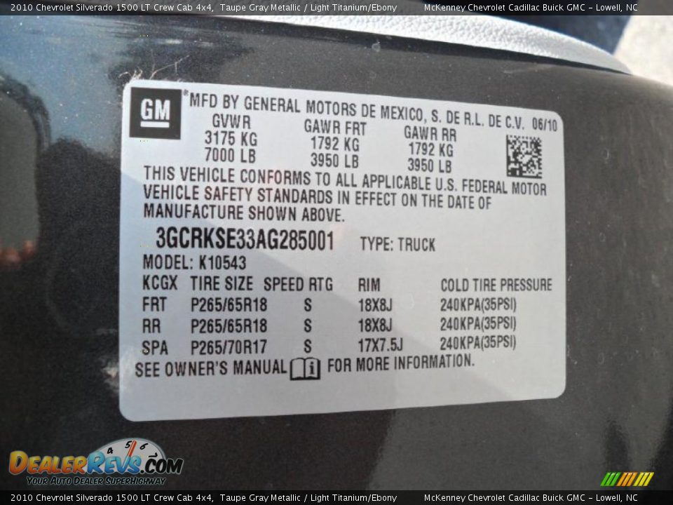 2010 Chevrolet Silverado 1500 LT Crew Cab 4x4 Taupe Gray Metallic / Light Titanium/Ebony Photo #6