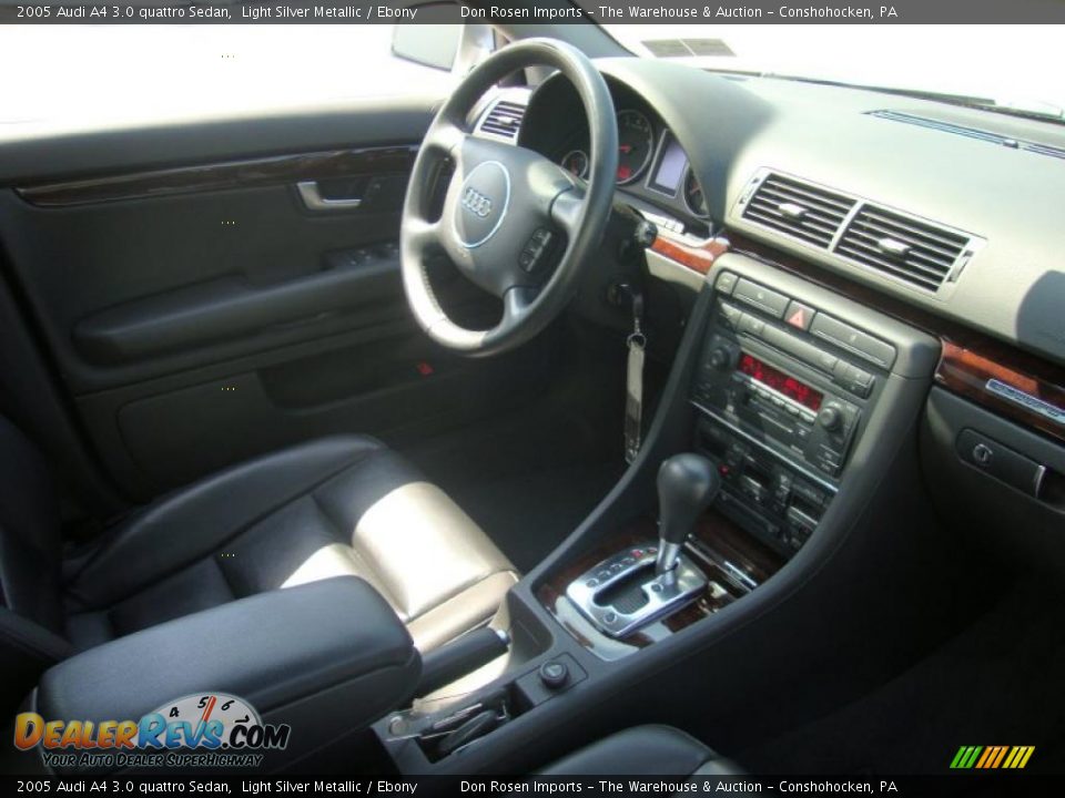 2005 Audi A4 3.0 quattro Sedan Light Silver Metallic / Ebony Photo #19