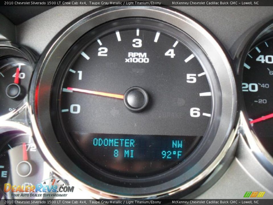 2010 Chevrolet Silverado 1500 LT Crew Cab 4x4 Taupe Gray Metallic / Light Titanium/Ebony Photo #25