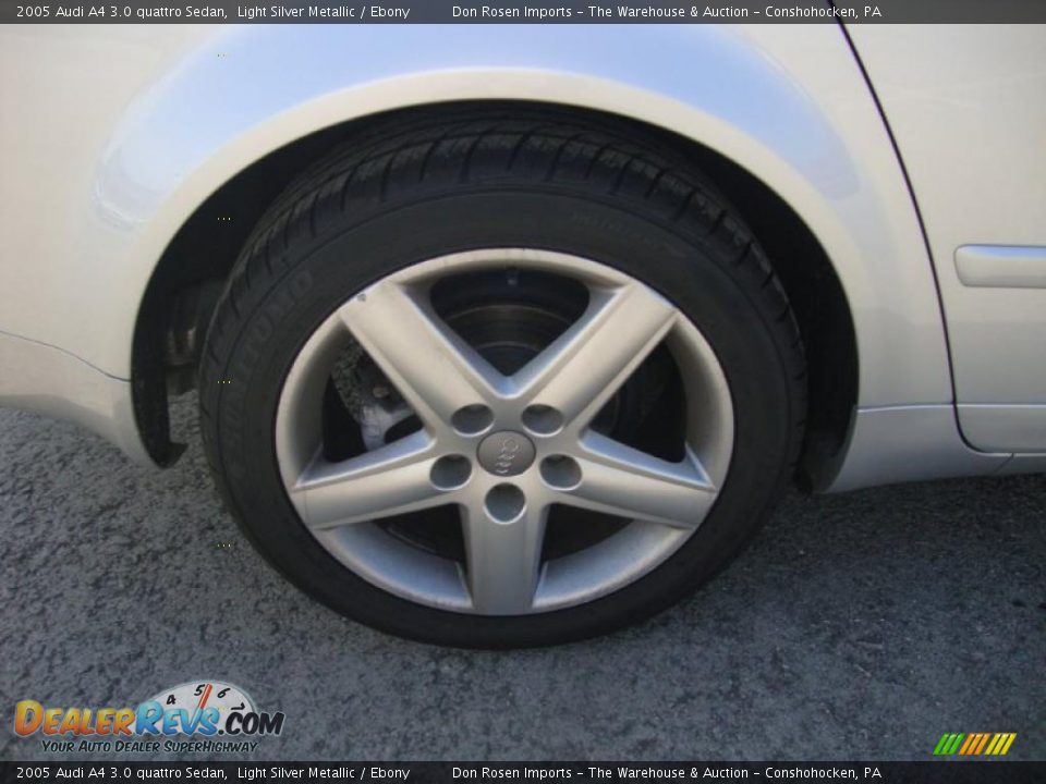 2005 Audi A4 3.0 quattro Sedan Light Silver Metallic / Ebony Photo #27