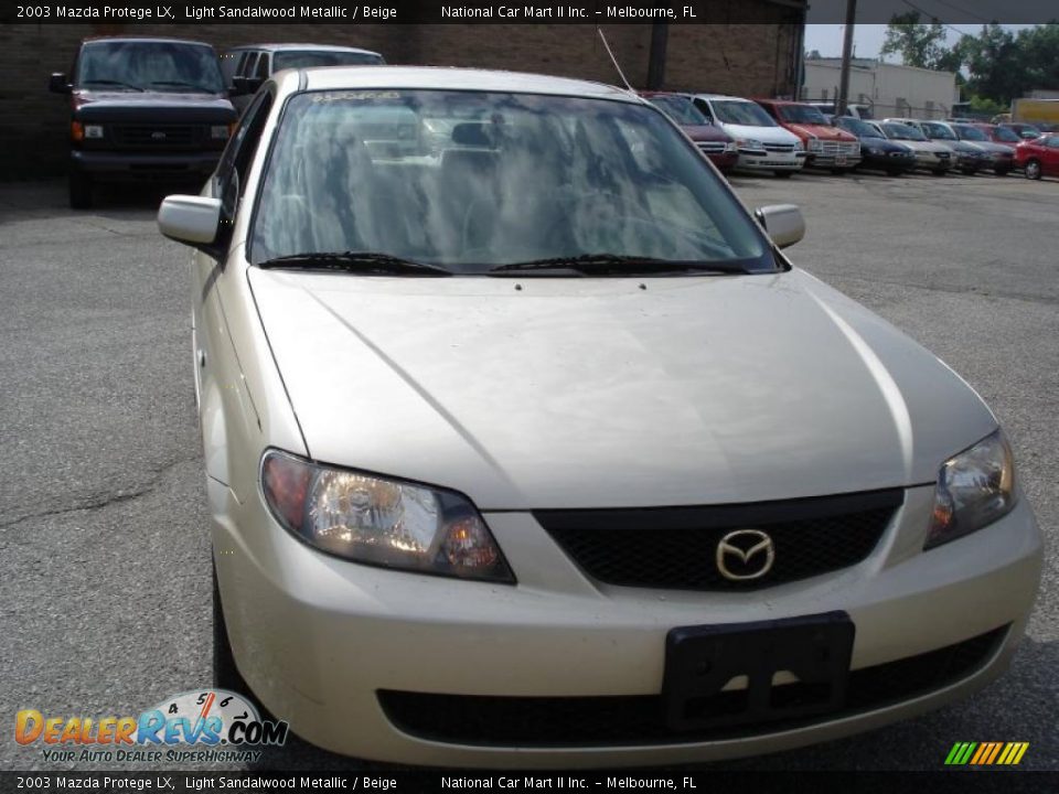 2003 Mazda Protege LX Light Sandalwood Metallic / Beige Photo #2