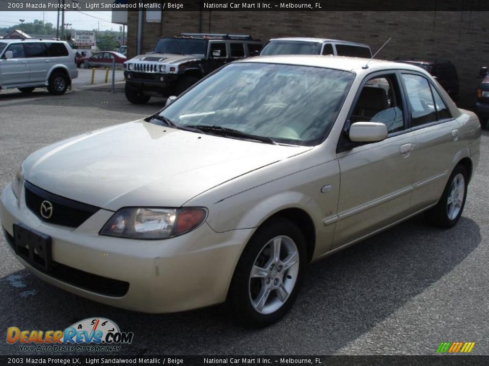 2003 Mazda Protege LX Light Sandalwood Metallic / Beige Photo #3