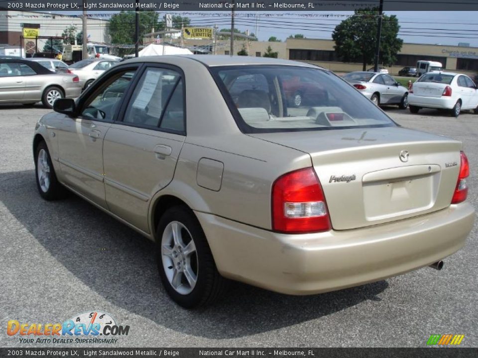 2003 Mazda Protege LX Light Sandalwood Metallic / Beige Photo #4