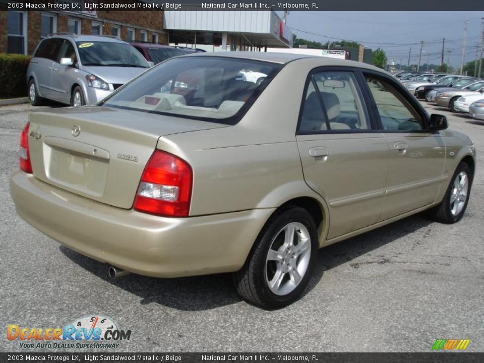 2003 Mazda Protege LX Light Sandalwood Metallic / Beige Photo #5