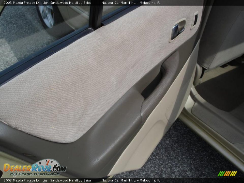 2003 Mazda Protege LX Light Sandalwood Metallic / Beige Photo #9