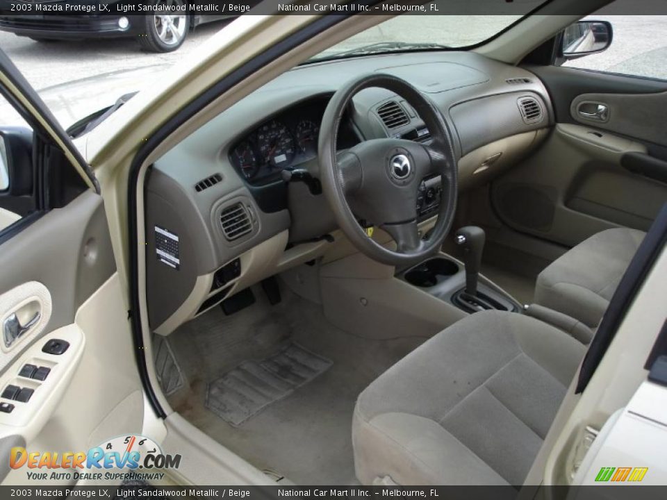2003 Mazda Protege LX Light Sandalwood Metallic / Beige Photo #10
