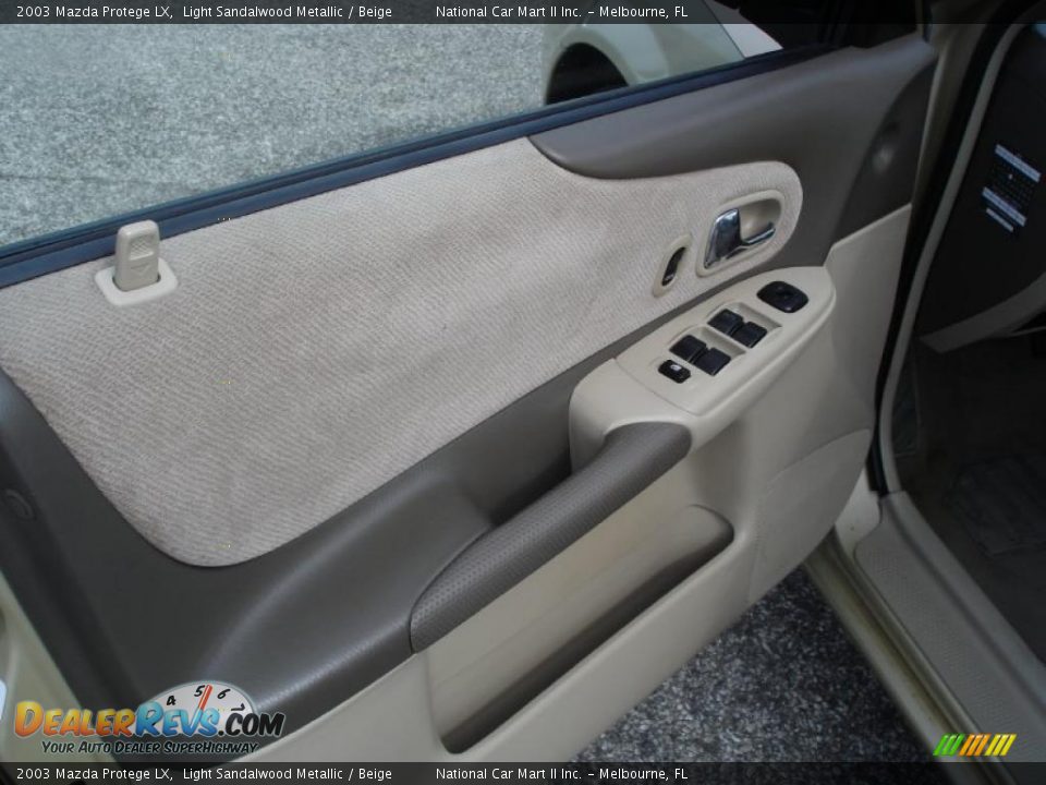 2003 Mazda Protege LX Light Sandalwood Metallic / Beige Photo #11