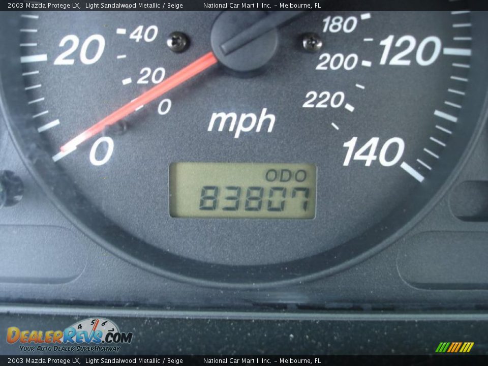 2003 Mazda Protege LX Light Sandalwood Metallic / Beige Photo #13
