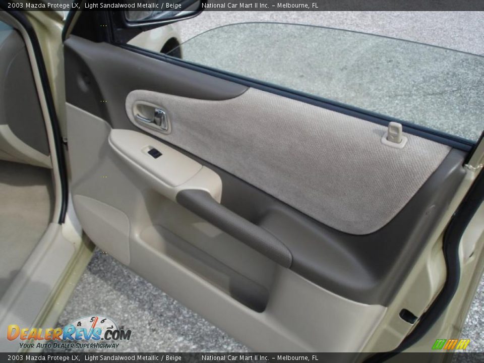 2003 Mazda Protege LX Light Sandalwood Metallic / Beige Photo #21
