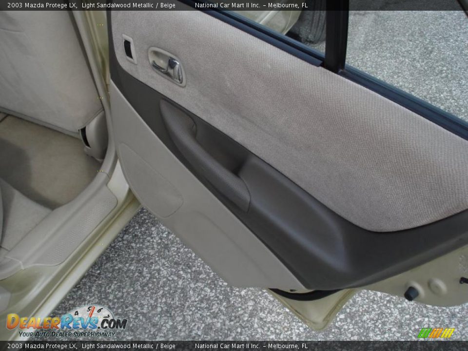 2003 Mazda Protege LX Light Sandalwood Metallic / Beige Photo #23
