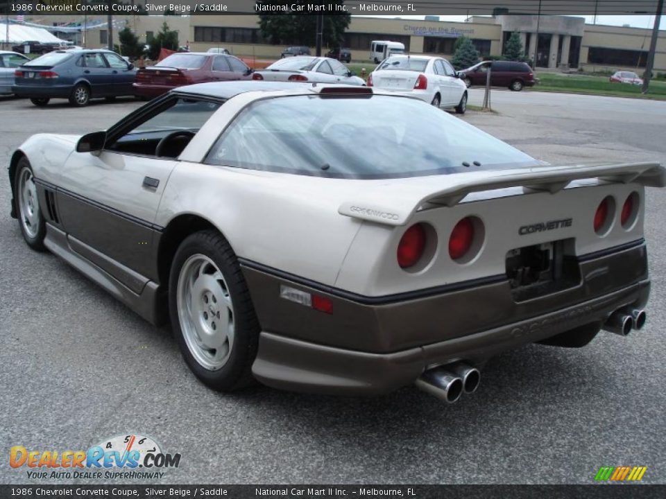 1986 Chevrolet Corvette Coupe Silver Beige / Saddle Photo #5
