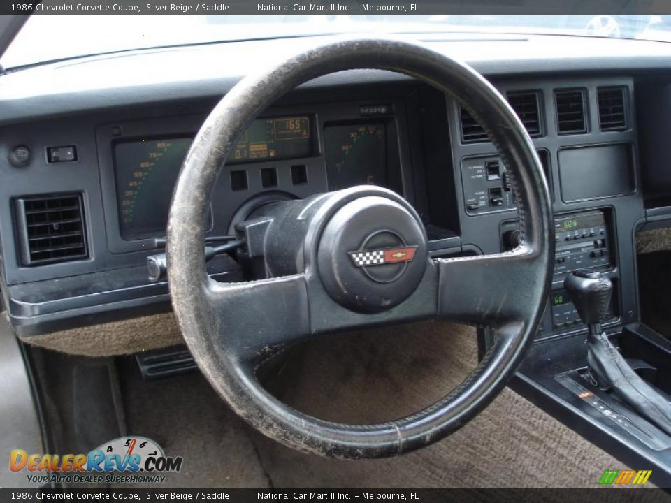 1986 Chevrolet Corvette Coupe Silver Beige / Saddle Photo #12