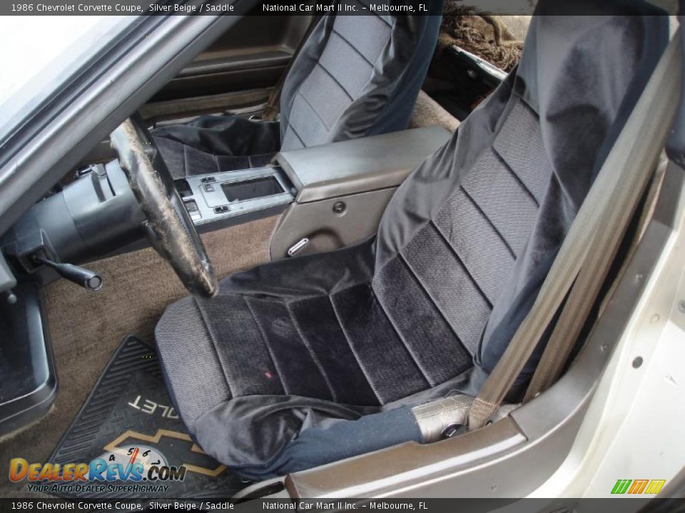 1986 Chevrolet Corvette Coupe Silver Beige / Saddle Photo #14