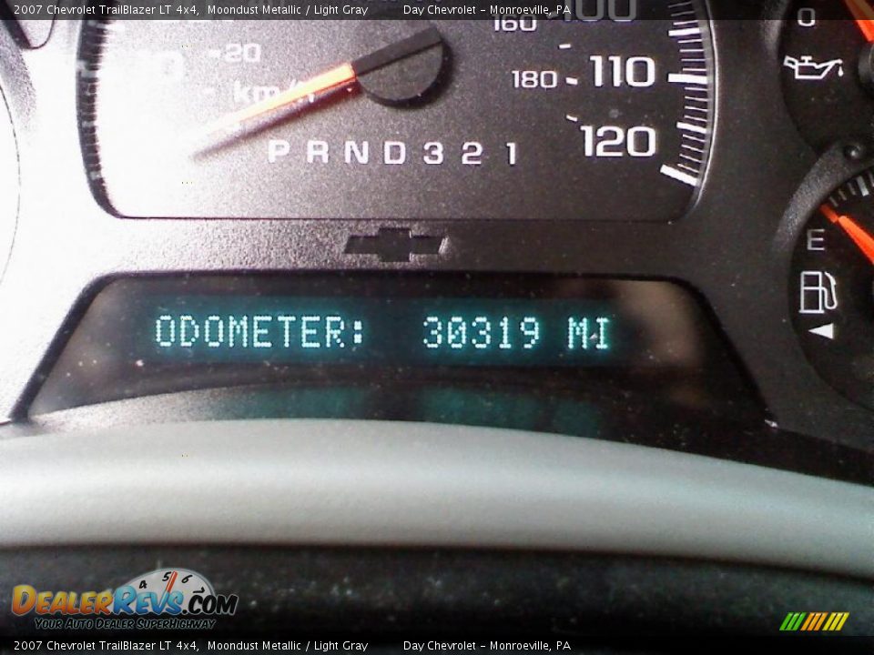 2007 Chevrolet TrailBlazer LT 4x4 Moondust Metallic / Light Gray Photo #17