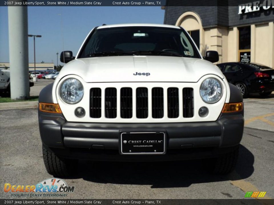 2007 Jeep Liberty Sport Stone White / Medium Slate Gray Photo #2