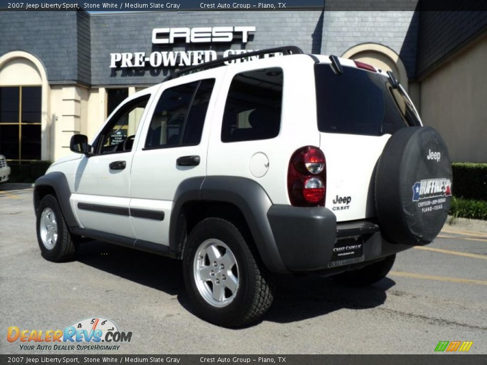 2007 Jeep Liberty Sport Stone White / Medium Slate Gray Photo #5