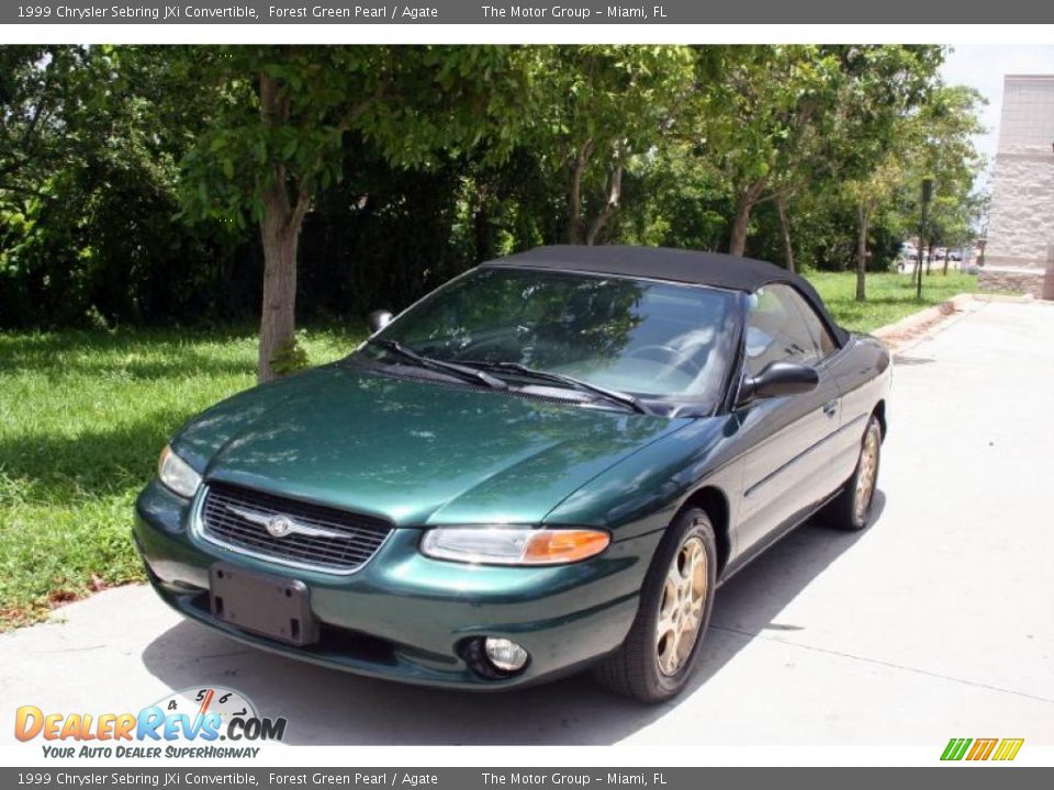 1999 Chrysler Sebring JXi Convertible Forest Green Pearl / Agate Photo #1