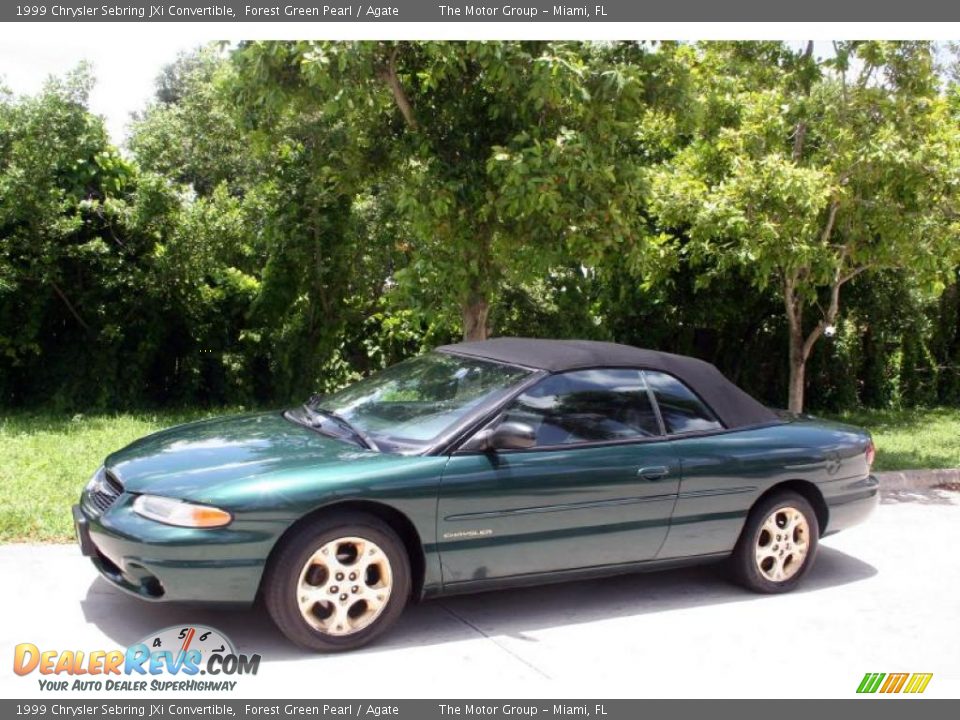 1999 Chrysler Sebring JXi Convertible Forest Green Pearl / Agate Photo #2