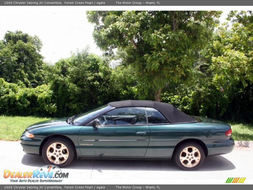 1999 Chrysler Sebring JXi Convertible Forest Green Pearl / Agate Photo #3