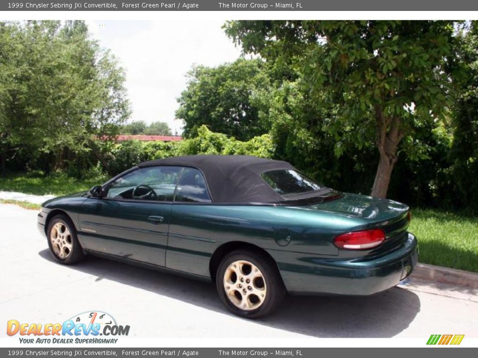 1999 Chrysler Sebring JXi Convertible Forest Green Pearl / Agate Photo ...