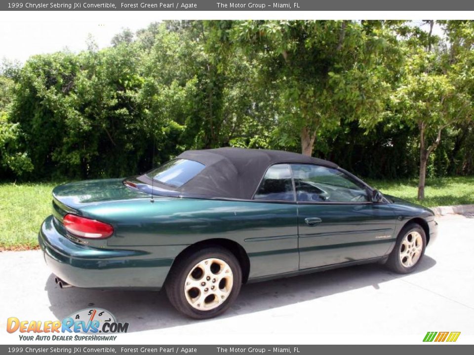 1999 Chrysler Sebring JXi Convertible Forest Green Pearl / Agate Photo #9