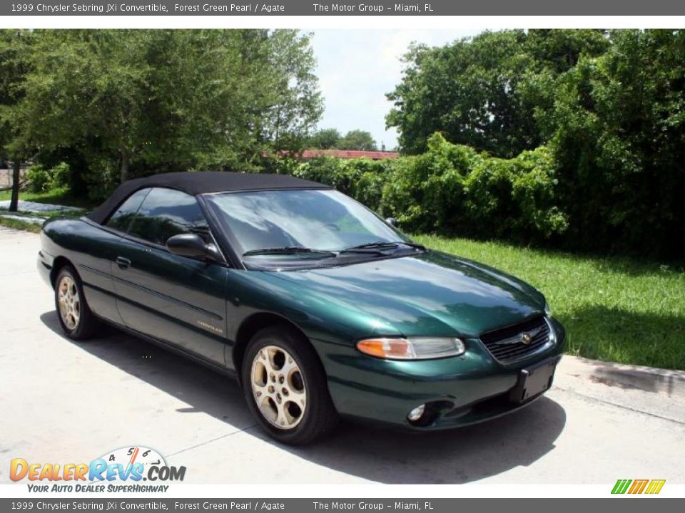 1999 Chrysler Sebring JXi Convertible Forest Green Pearl / Agate Photo ...