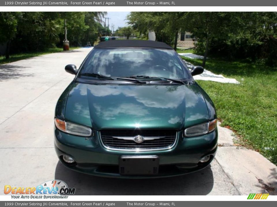 1999 Chrysler Sebring JXi Convertible Forest Green Pearl / Agate Photo #14