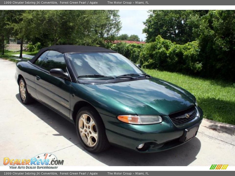 1999 Chrysler Sebring JXi Convertible Forest Green Pearl / Agate Photo #15