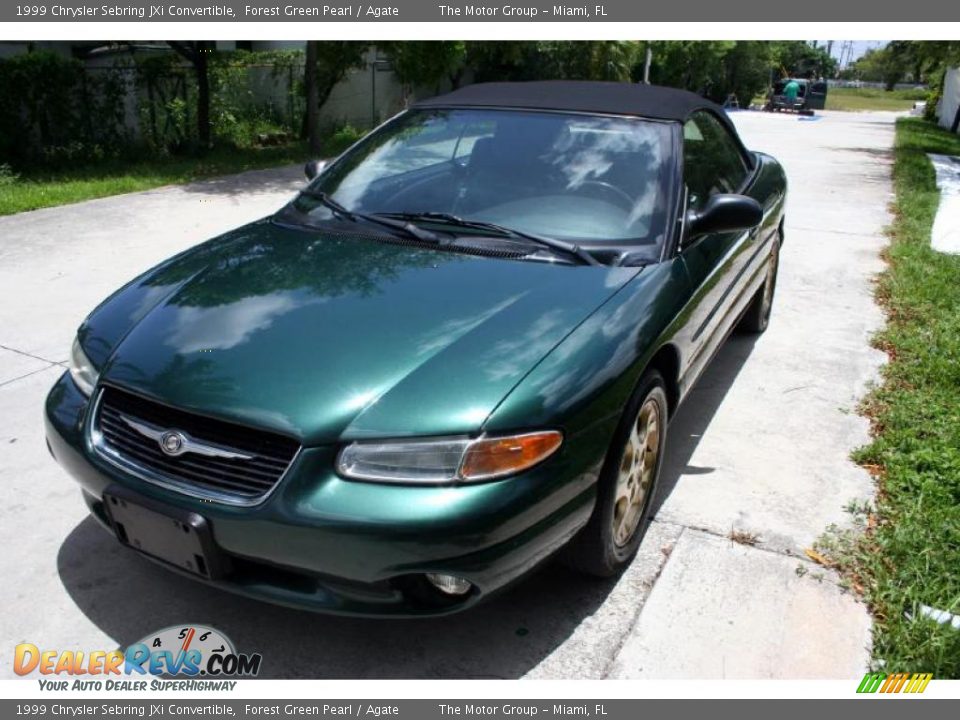 1999 Chrysler Sebring JXi Convertible Forest Green Pearl / Agate Photo #16