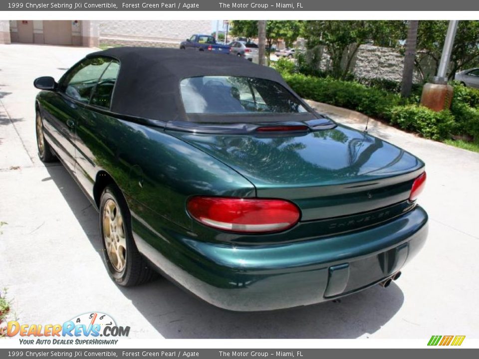 1999 Chrysler Sebring JXi Convertible Forest Green Pearl / Agate Photo #17