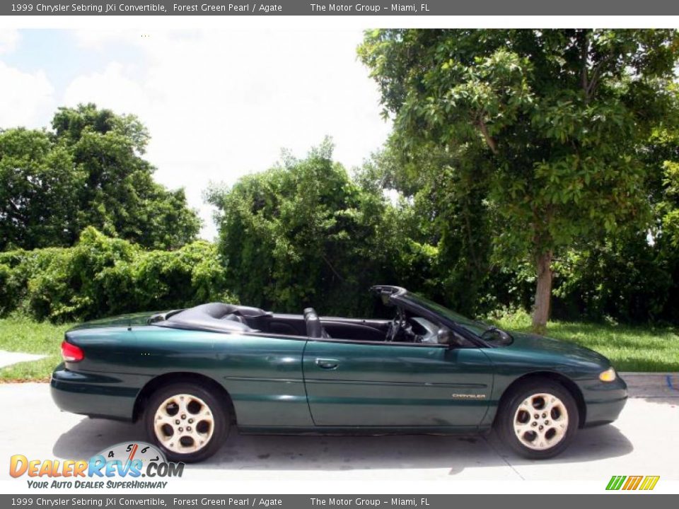 1999 Chrysler Sebring JXi Convertible Forest Green Pearl / Agate Photo #19