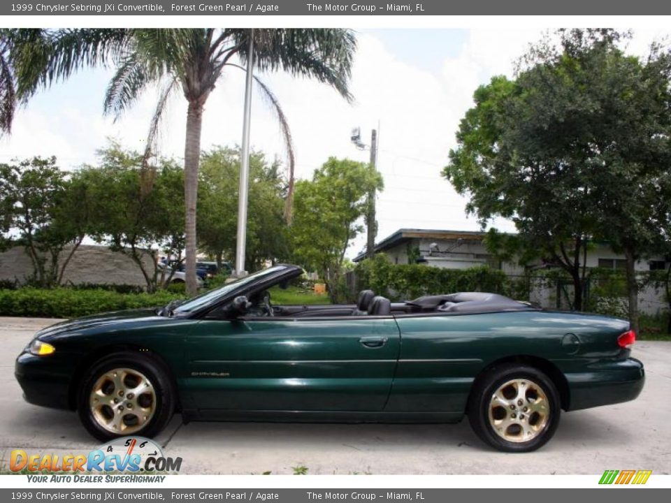 1999 Chrysler Sebring JXi Convertible Forest Green Pearl / Agate Photo #20