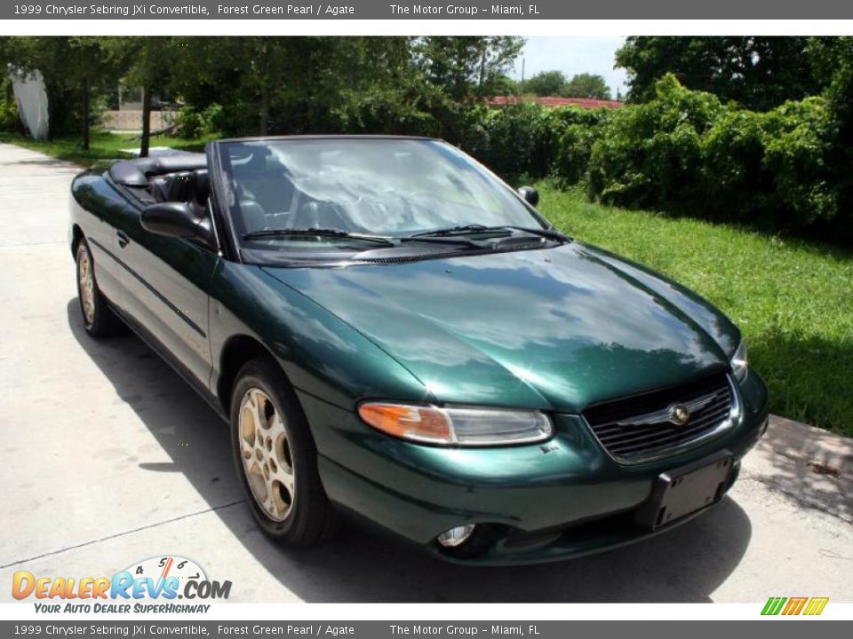 1999 Chrysler Sebring JXi Convertible Forest Green Pearl / Agate Photo #21