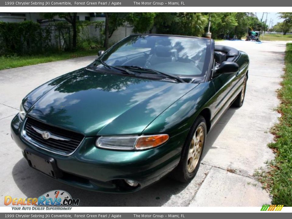 1999 Chrysler Sebring JXi Convertible Forest Green Pearl / Agate Photo #22