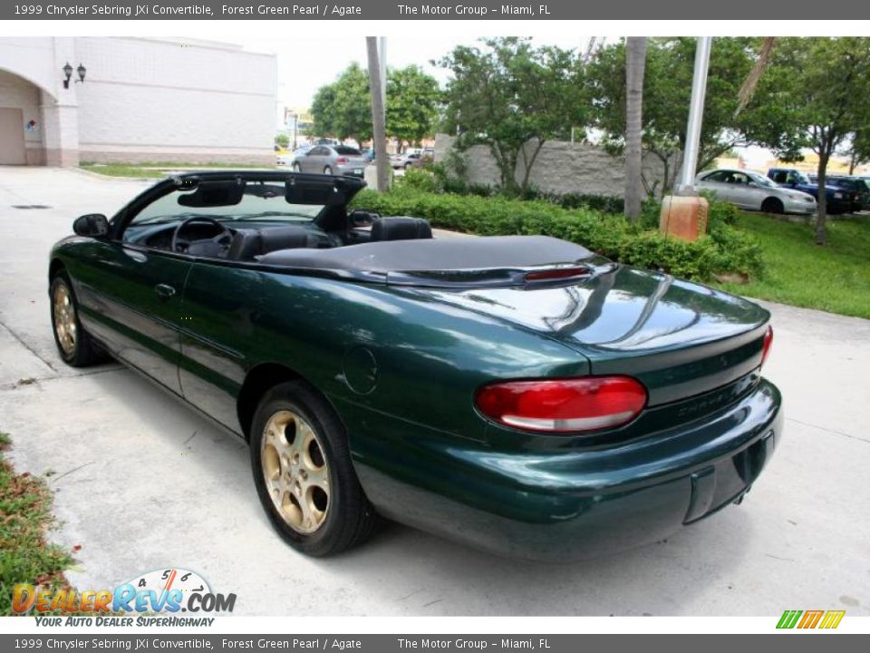 1999 Chrysler Sebring JXi Convertible Forest Green Pearl / Agate Photo #23