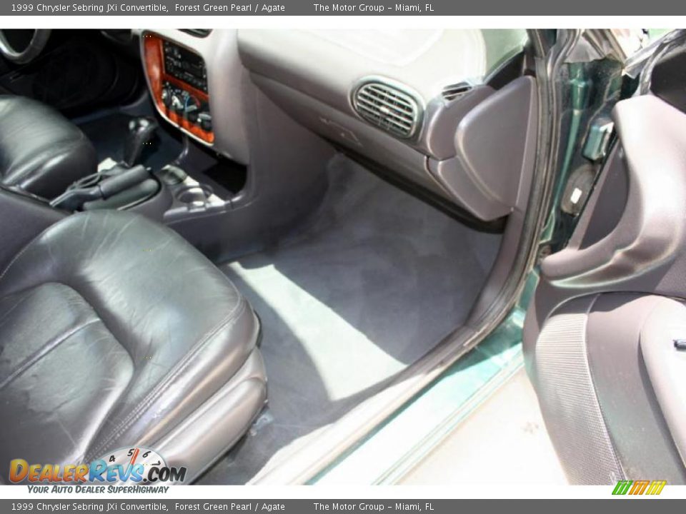 1999 Chrysler Sebring JXi Convertible Forest Green Pearl / Agate Photo #32