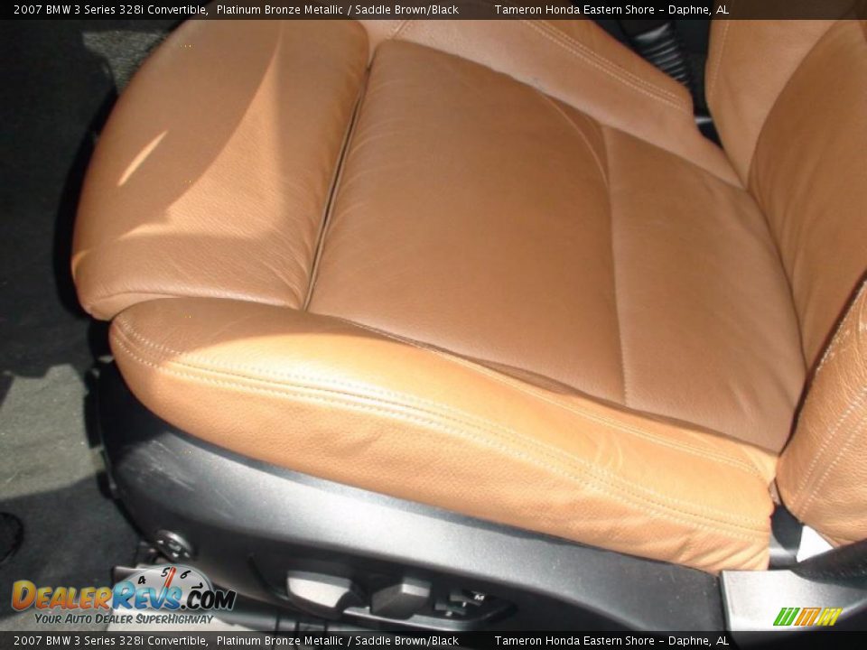 2007 BMW 3 Series 328i Convertible Platinum Bronze Metallic / Saddle Brown/Black Photo #29