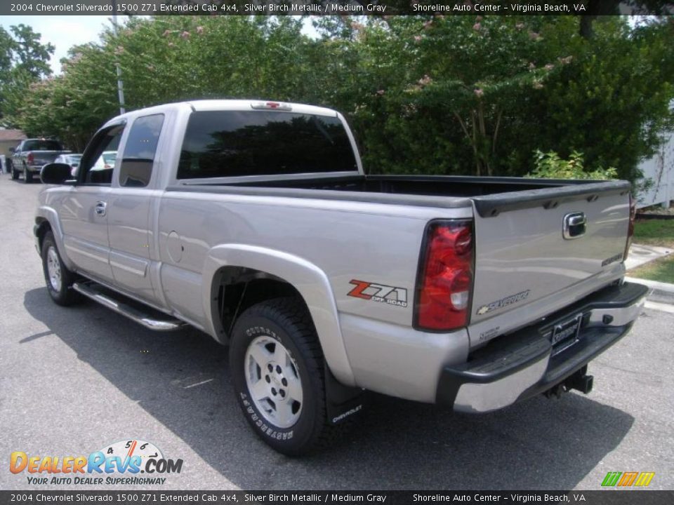 2004 Chevrolet Silverado 1500 Z71 Extended Cab 4x4 Silver Birch Metallic / Medium Gray Photo #3