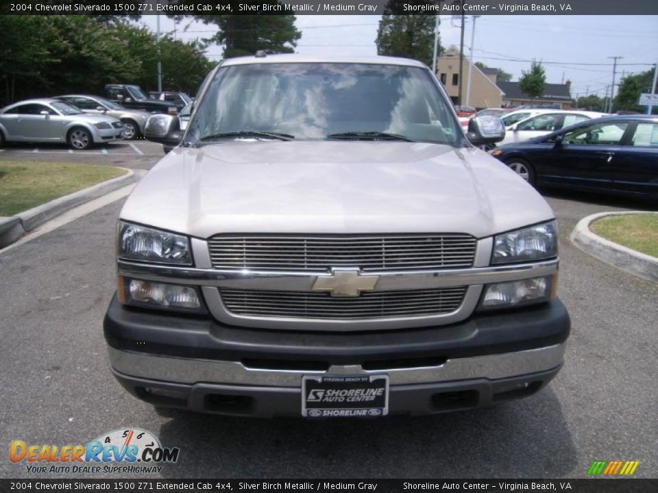 2004 Chevrolet Silverado 1500 Z71 Extended Cab 4x4 Silver Birch Metallic / Medium Gray Photo #8