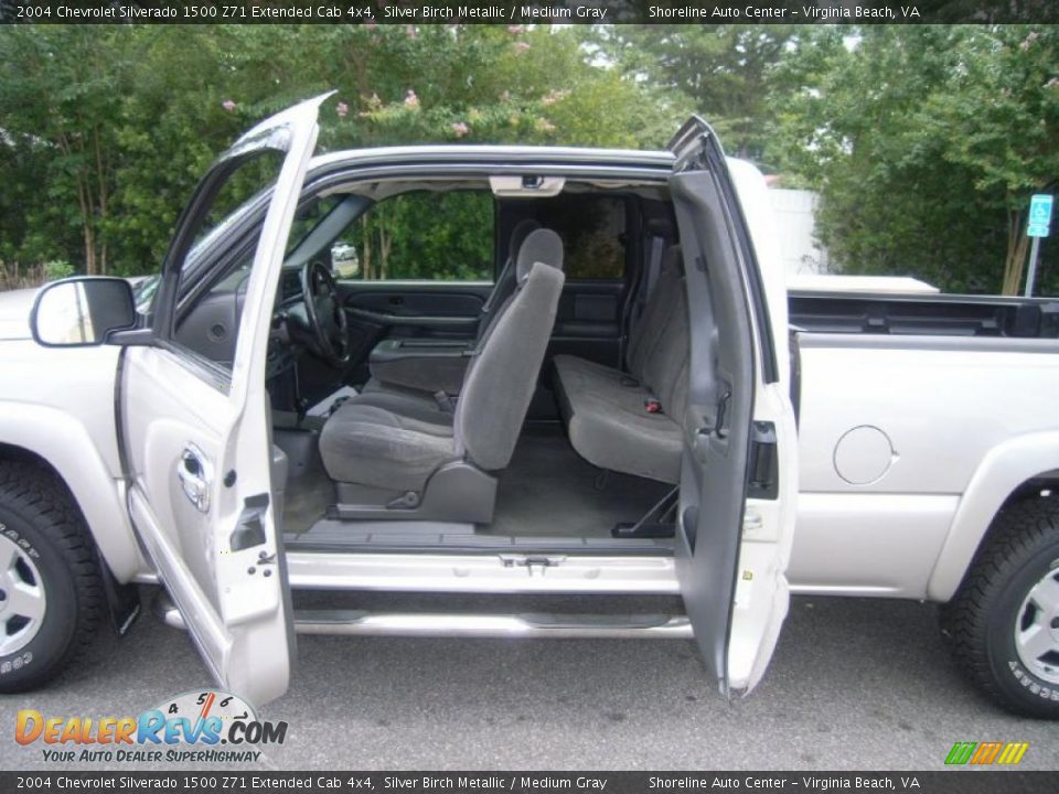 2004 Chevrolet Silverado 1500 Z71 Extended Cab 4x4 Silver Birch Metallic / Medium Gray Photo #9