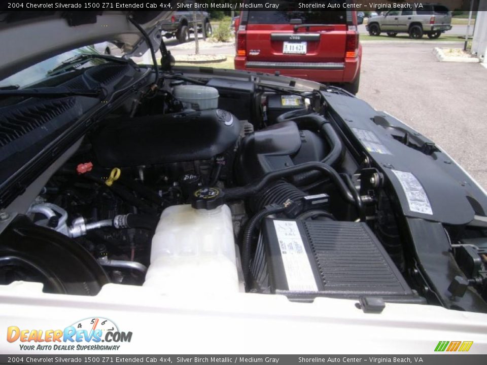 2004 Chevrolet Silverado 1500 Z71 Extended Cab 4x4 Silver Birch Metallic / Medium Gray Photo #19